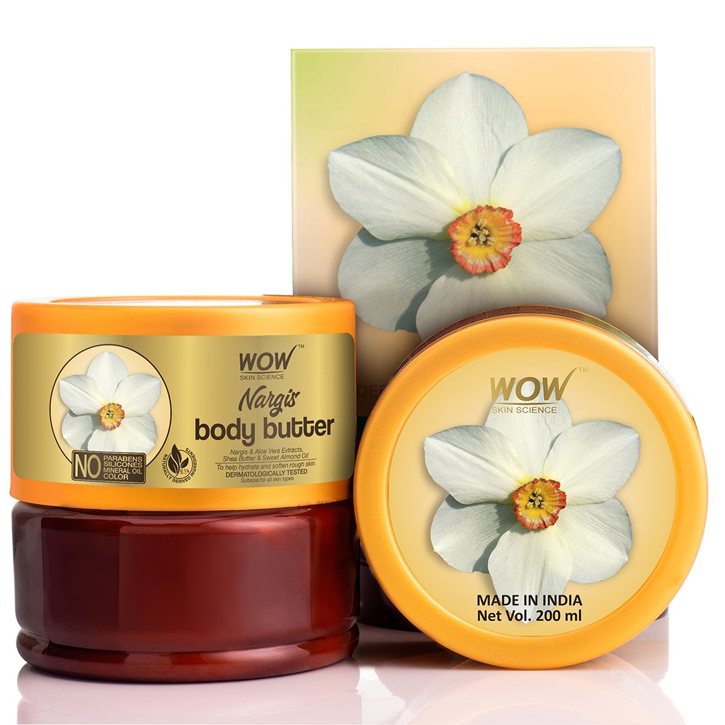 WOW Nargis Body Butter - No Parabens, Silicones, Mineral Oil & Color - 200 ml