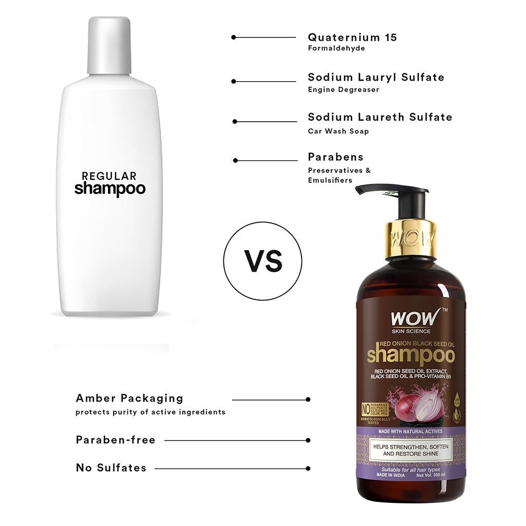 WOW Onion Shampoo for Hair Growth and Hair Fall Control