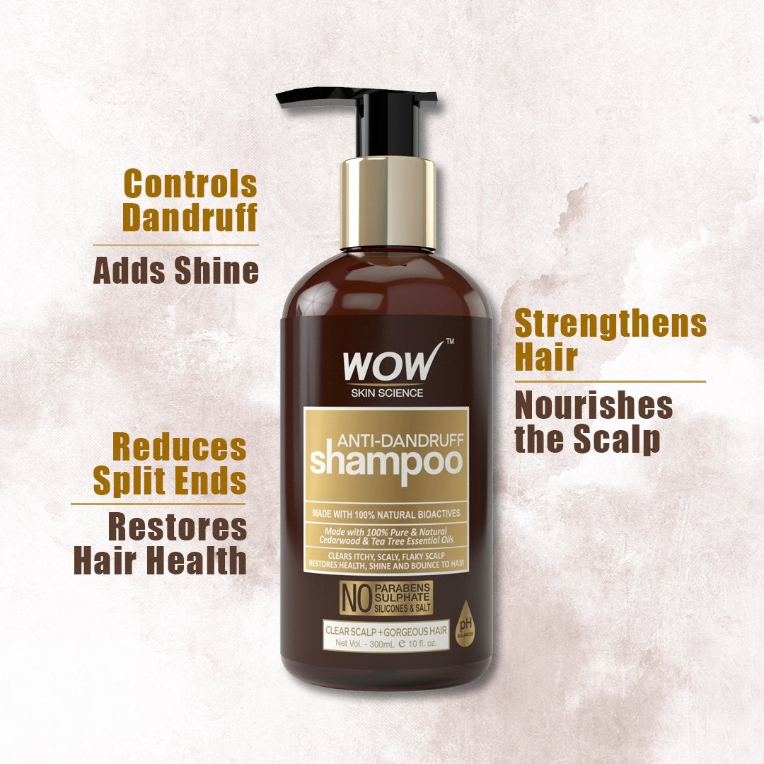 WOW Anti Dandruff Shampoo - 300 ml