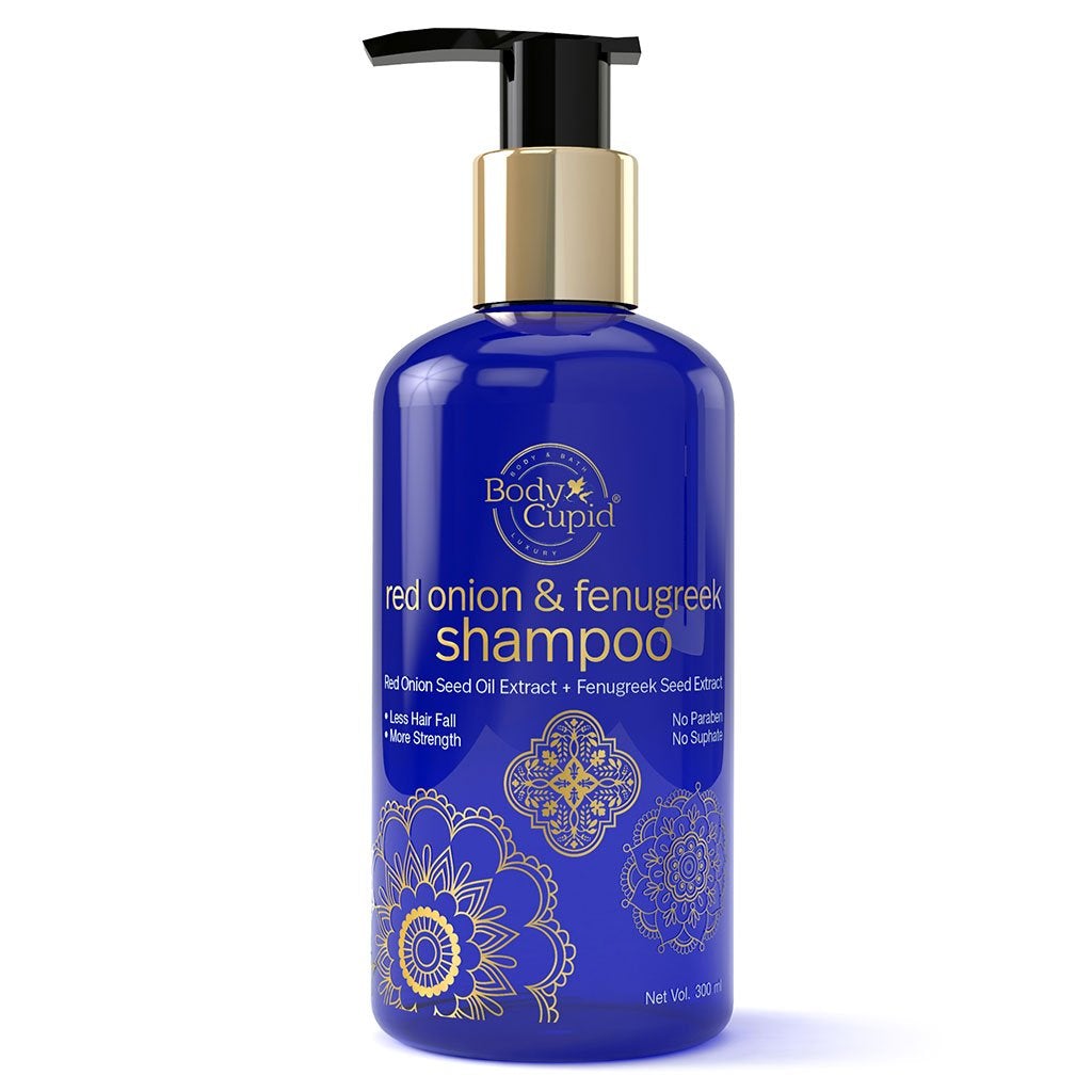 WOW Red Onion and Fenugreek Shampoo - 300 ml - No Sulphate, No Paraben