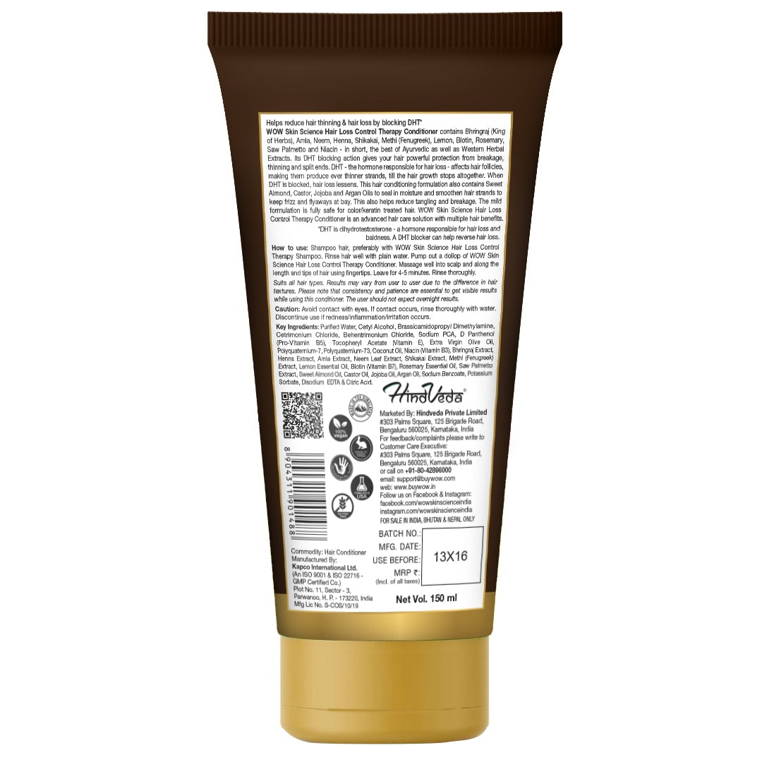 WOW Hair Loss Control Therapy Conditioner - 150 ml