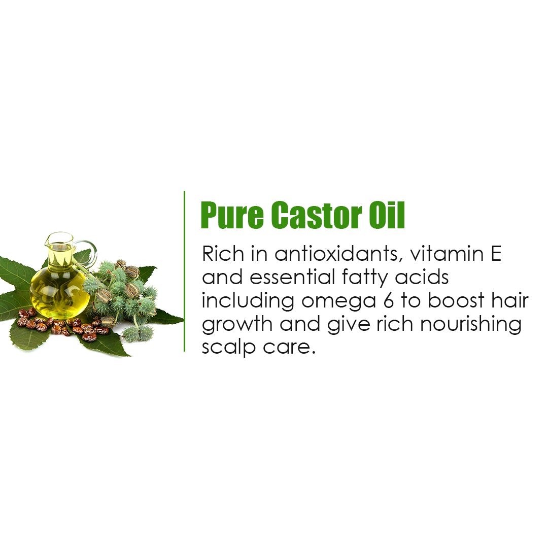 WOW Pure Castor Oil - Cold Pressed - For Stronger Hair, Skin & Nails - No Mineral Oil & Silicones - 200 ml