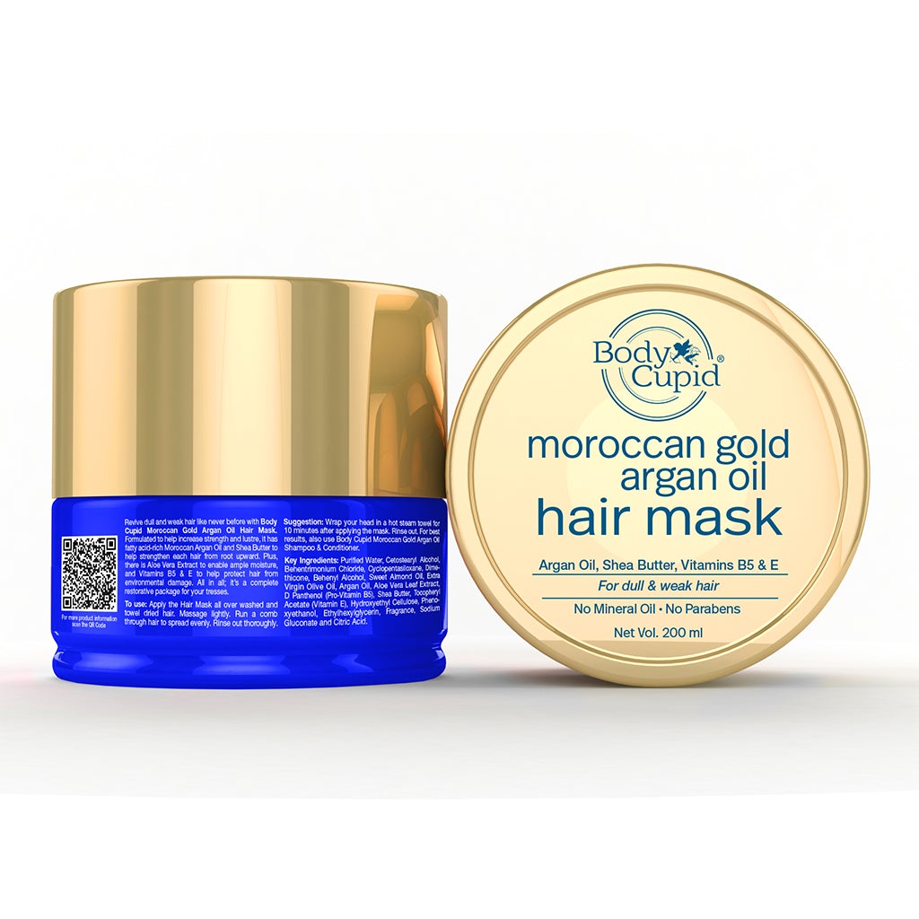 WOW Moroccan Gold Argan Oil Hair mask By Body Cupid - 200 ml