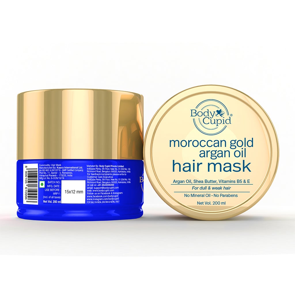 WOW Moroccan Gold Argan Oil Hair mask By Body Cupid - 200 ml