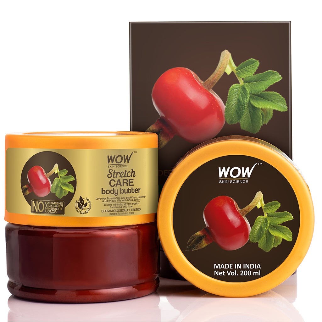 WOW Stretch Care Body Butter - No Parabens, Silicones, Mineral Oil & Color - 200 ml