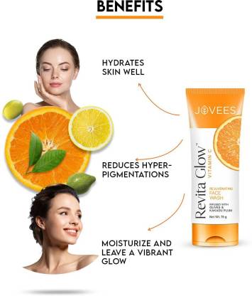JOVEES Herbal Revita Glow Vitamin C Rejuvenating Face Wash  (75 g)