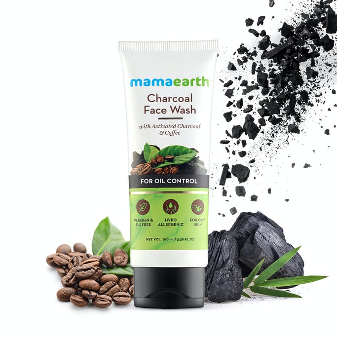 MamaEarth Charcoal Face Wash with Activated Charcoal and Coffee for Oil Control