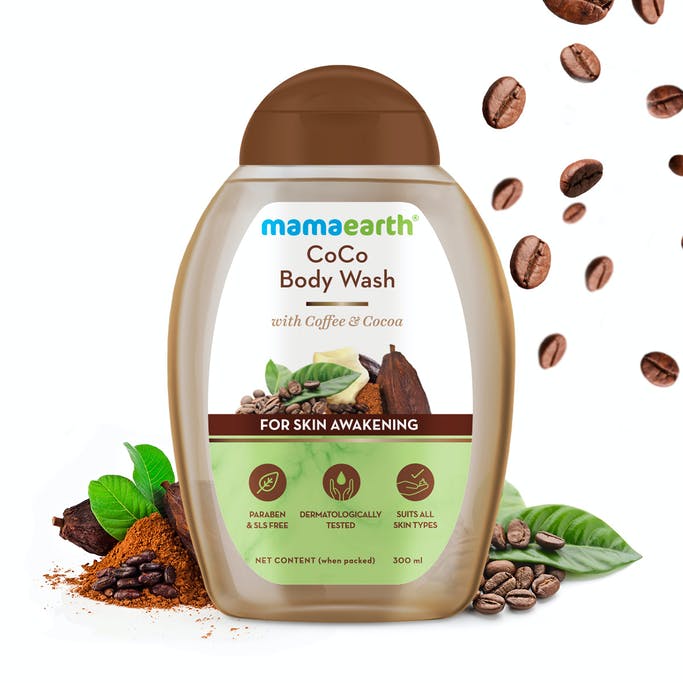 MamaEarth CoCo Body Wash With Coffee and Cocoa For Skin Awakening - 300 ml