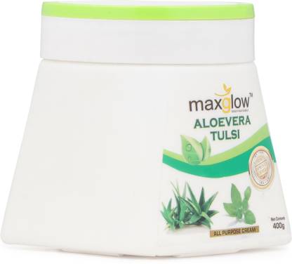 maxglow alovera  tulsi cream