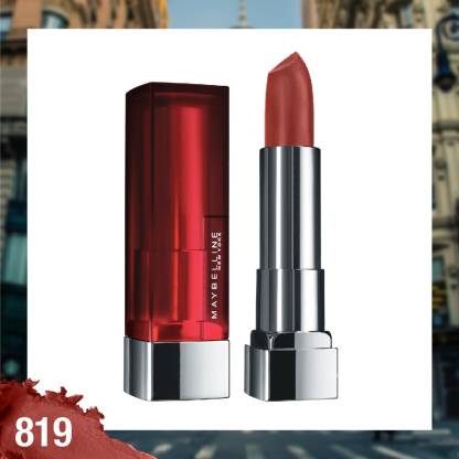 MAYBELLINE COLOR SENSATIONAL CREAMY MATTE LIPSTICK - UNDERSTATED RED - 819
