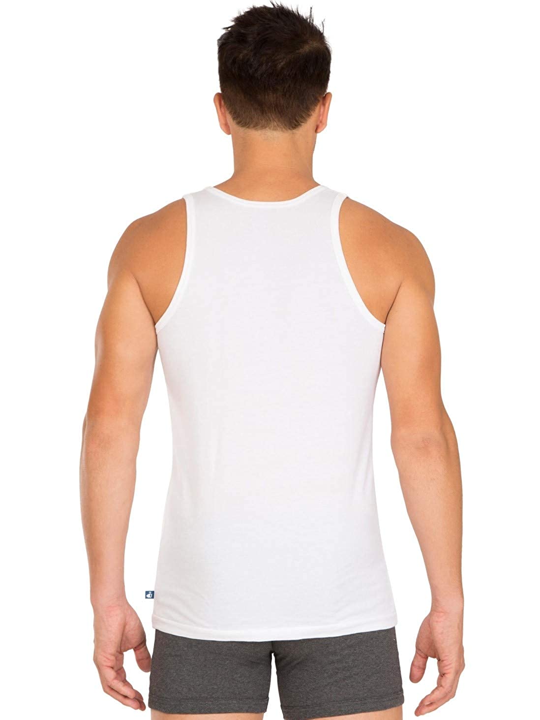 JOCKEY (Modern classic-8820) Deep Round Neck Sleeveless Vest (2pcs) - White
