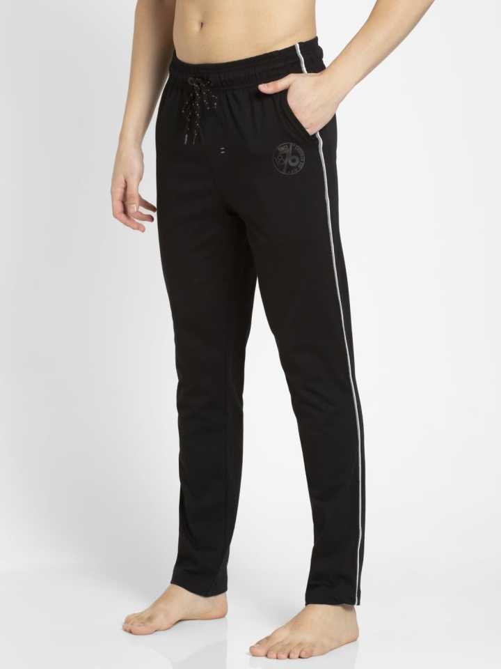 JOCKEY (US 94) Track Pant for Men with Drawstring Closure - Black