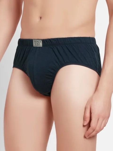 JOCKEY (Modern classic 8035) Poco Brief with Concealed Waistband (Pack of 2) - Navy