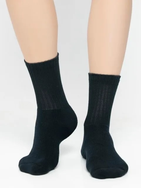 JOCKEY  SOCKS (2 PCS) (7035) Ribbed Crew Socks for Men - Navy