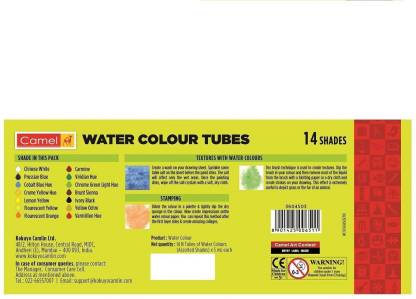 Camel Student Water Colour Tubes - 14 Shades  (Set of 14, Multicolor)