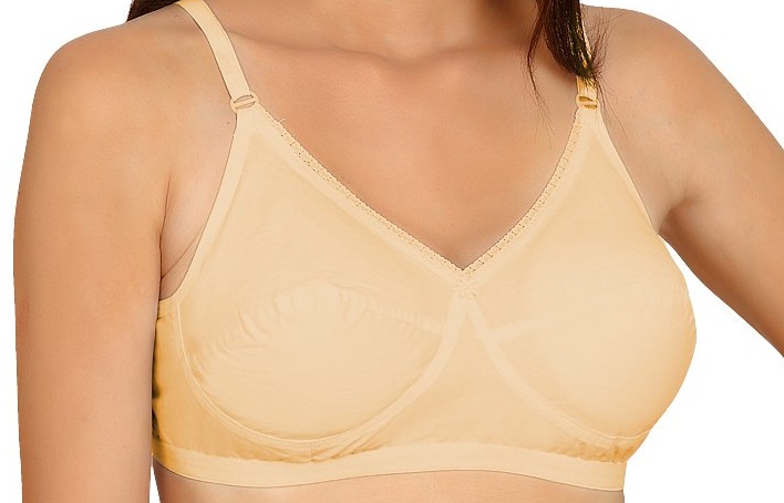 FAIRLOOK  Women's Cresent  Non Padded  Elastic  Bra (Pack of 2) -Skin Colour