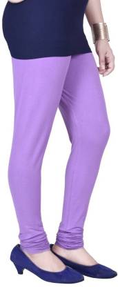 Leggings -  Women's Cotton Churidar  Leggings - MOVE PINK COLOUR