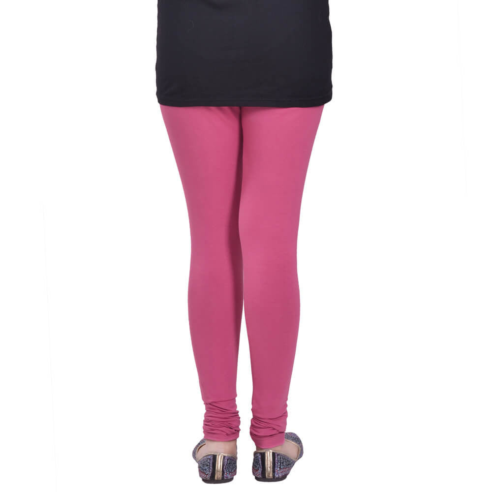 Leggings -  Women's Cotton Churidar  Leggings - ONION COLOUR