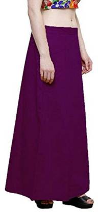 Petticoat - Women's Cotton Blended Indian Readymade Petticoats - PURPLE COLOUR