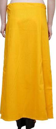Petticoat - Women's Cotton Indian Readymade Petticoats - YELLOW COLOUR