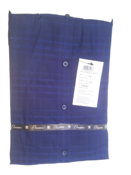 TURTLE Men Slim Fit Checkered Full Sleeve Shirt (OTSH-53733-SF-1001-FR)