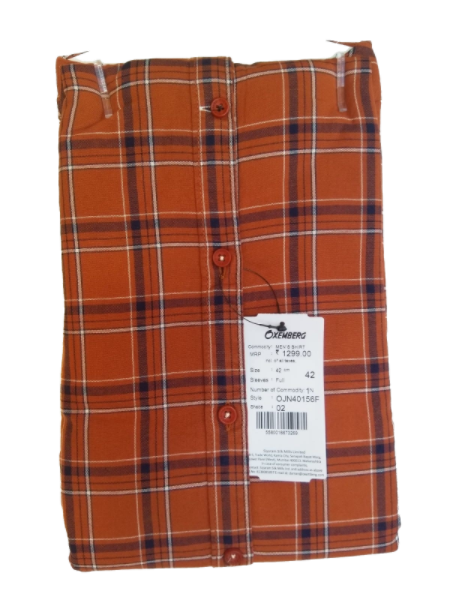 OXEMBERG - Men's Cotton Slim-fit Formal CHECK Shirt – OJN40156F-02