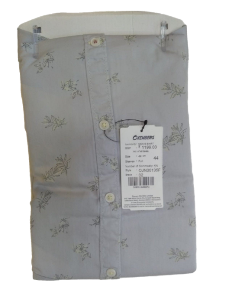 OXEMBERG  SHIRT  - Men's Cotton Slim-fit PRINTED Formal Shirt – OJN30135F-02