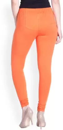 LYRA - Indian Churidar Leggings For Women - Papaya Colour