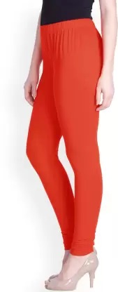 LYRA - Indian Churidar Leggings For Women - Squash Orange Colour