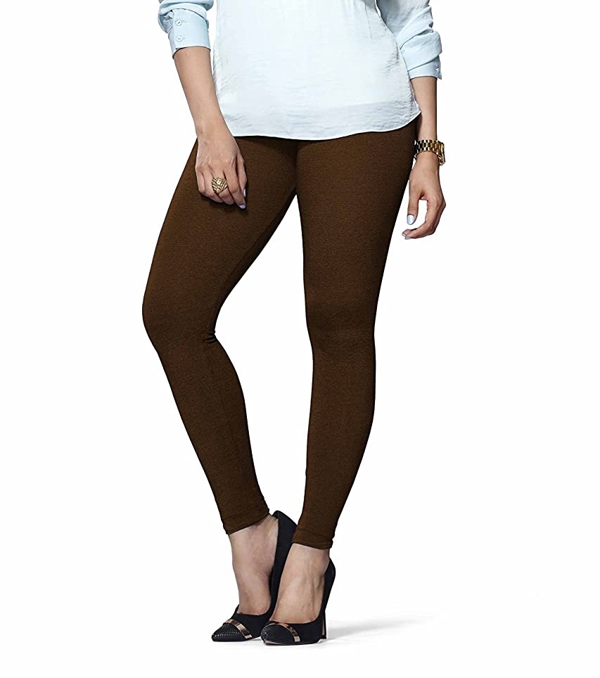 LYRA - Ankle Length Leggings For Women - Dark Chocolate Colour