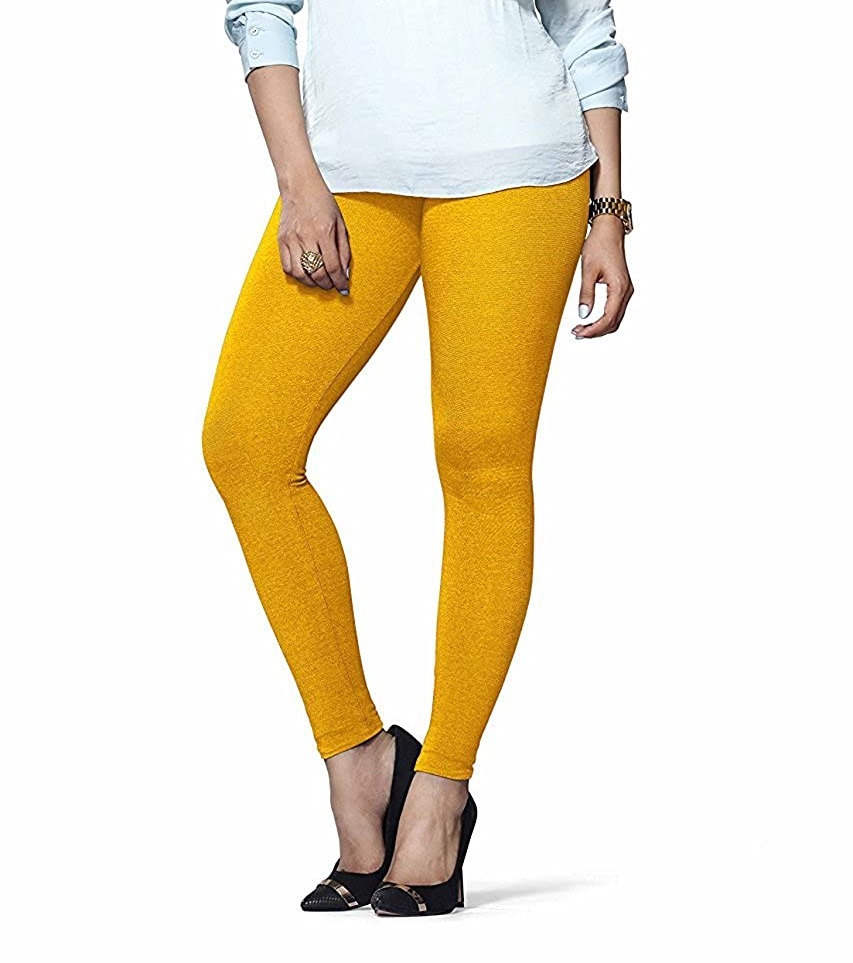 LYRA - Ankle Length Leggings For Women - Golden Colour