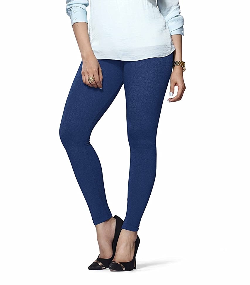 LYRA - Ankle Length Leggings For Women - Ink Blue Colour